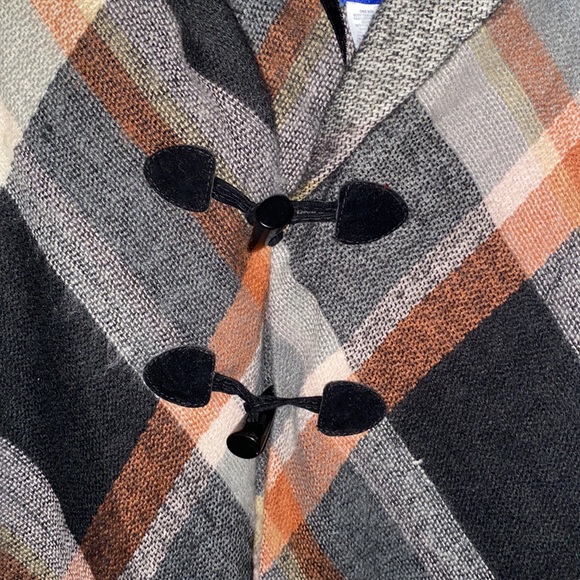 NWT Pretty brown gray black and cream wrap - Picture 3 of 7